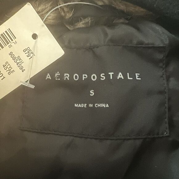 Aeropostale Juniors Puffer Jacket Small Hooded - Picture 3 of 4